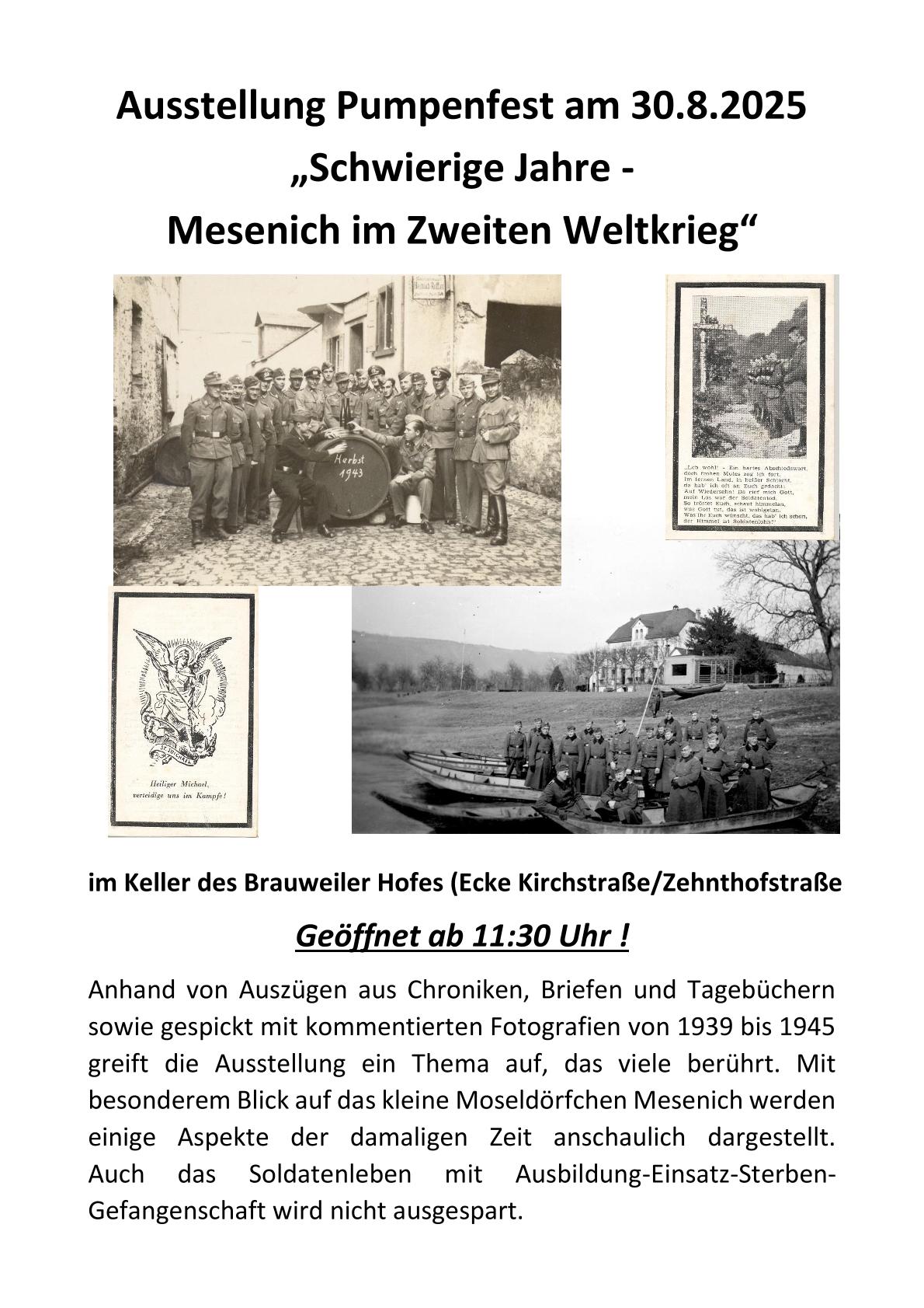 Ausstellung zum 2tenWK Plakatz 1